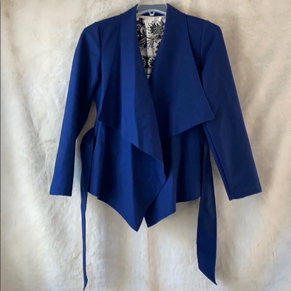 Matrushka Construction wool wrap coat - handmade!